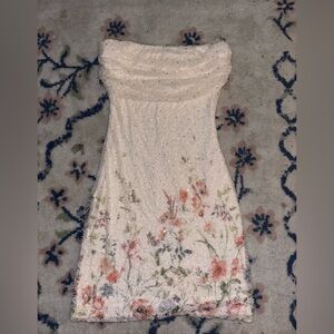 Windsor Cream Floral Mini Dress